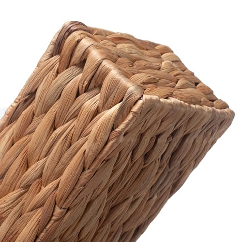 Water Hyacinth Wicker Basket with 3 Dividers 16.5inch x 5.5inch x 3.5inch D21144