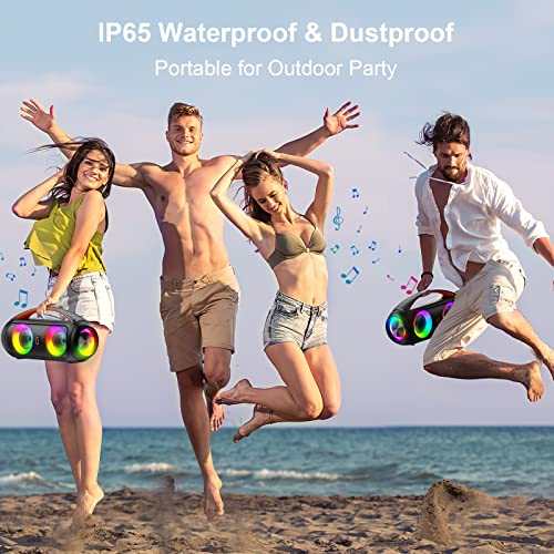 Portable Bluetooth Speaker with Subwoofer, IP65 Waterproof J71841