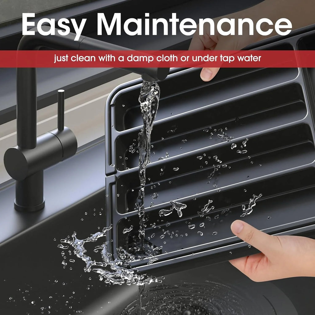 Black Medium Expandable Silverware Organizer C20365