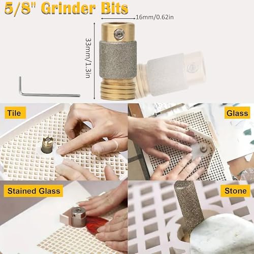 Mini Portable Glass Grinder with 5/8" Grinder Bits T80060
