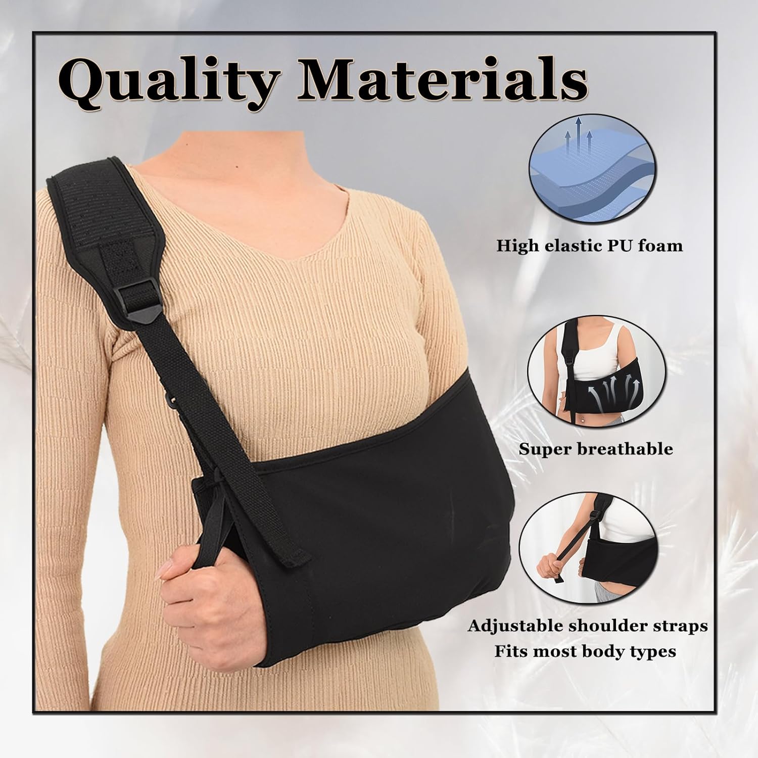 Breathable Rotator Cuff Support Brace with Shoulder Pad R8564