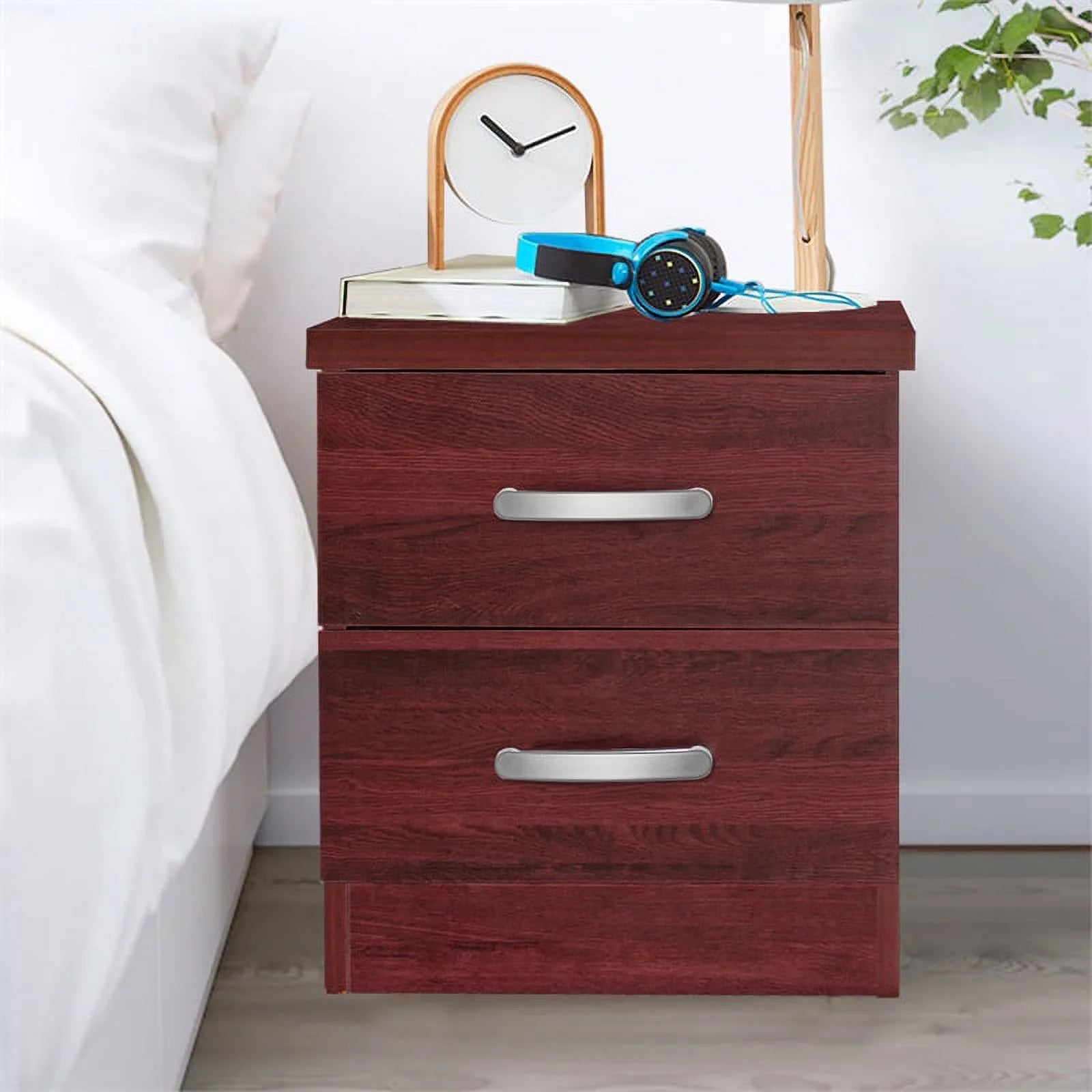 3-Piece Set with Queen Bed Tall Chest Wardrobe & Nightstand U557