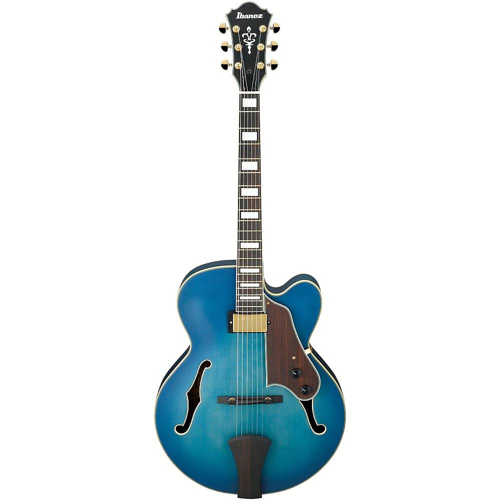 Jet Blue Burst Hollowbody Electric Guitar H655