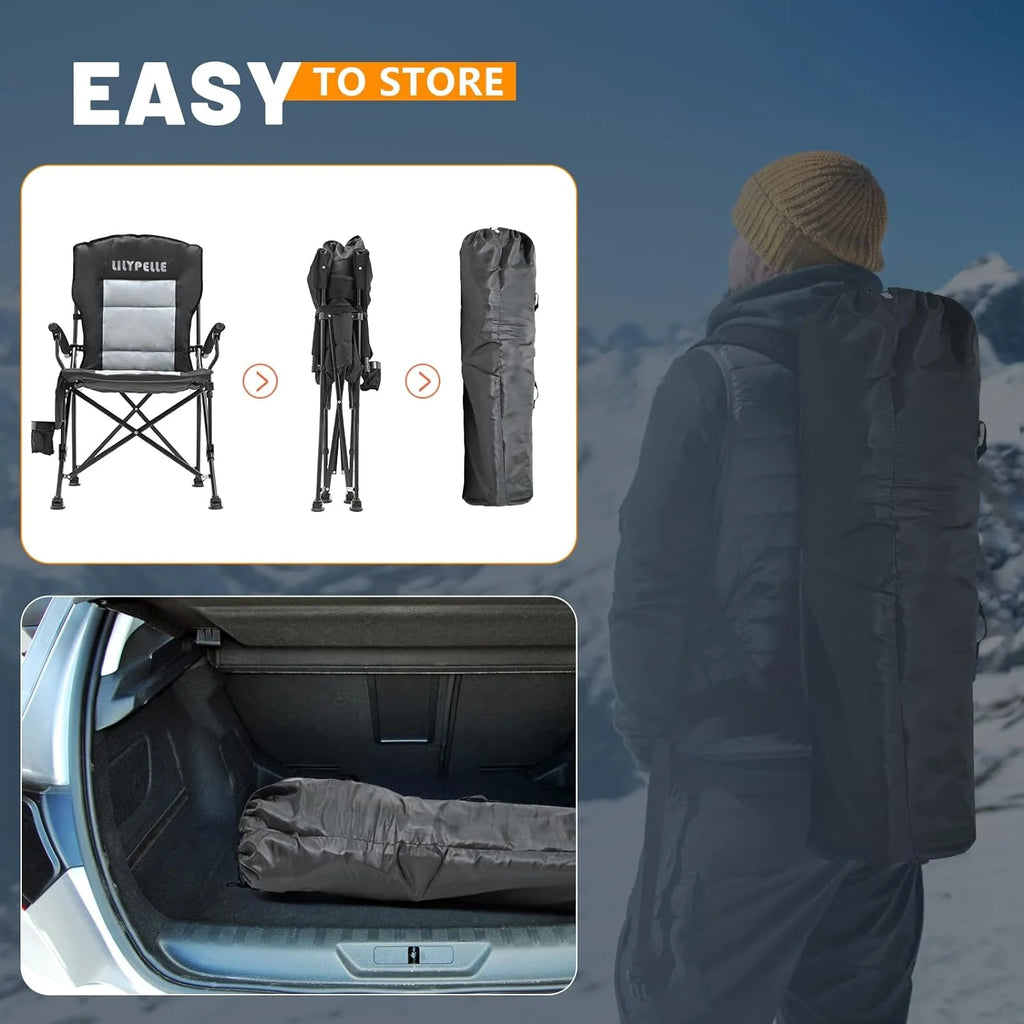 Heated Folding Camping Chair W8310