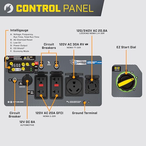 6500-Watt Portable Inverter Generator Q7611