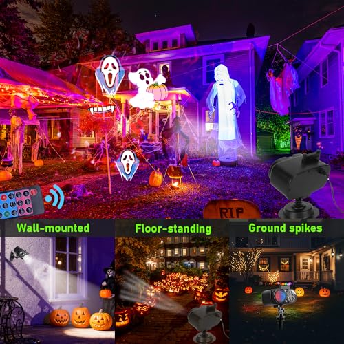 Holiday Projector with 10 HD Replaceable Slides A41904