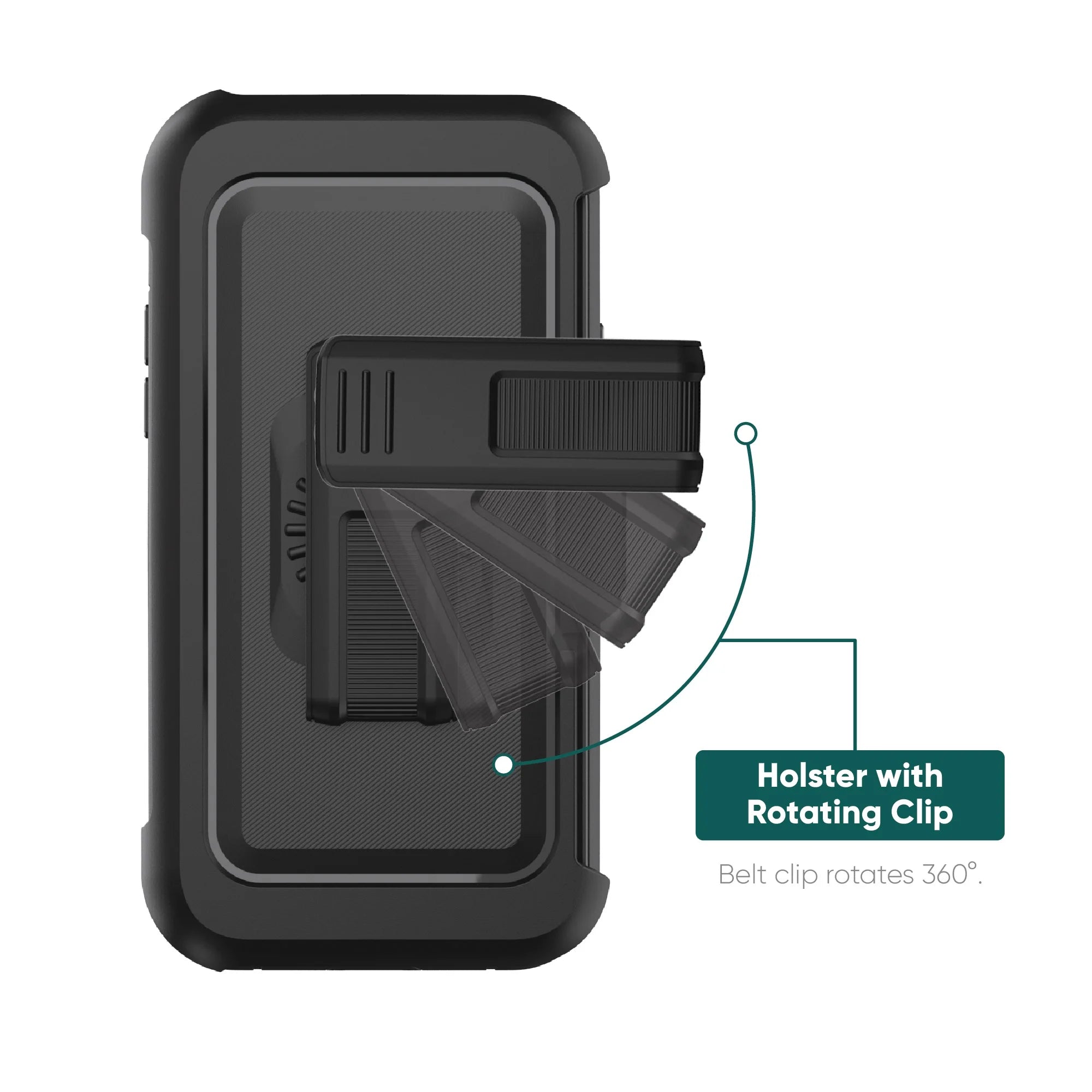 Black Rugged Phone Case for Samsung Galaxy S23 5G G575