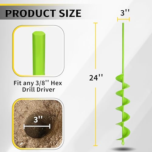 3" x 24" Garden Auger Drill Bit W33191