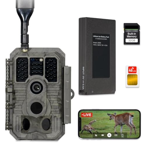 48MP 1296p Trail Camera with 100ft Night Vision L7275