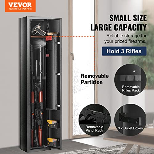 6-8 Rifles Gun Safe with Fingerprint & Digital Keypad Lock X153390