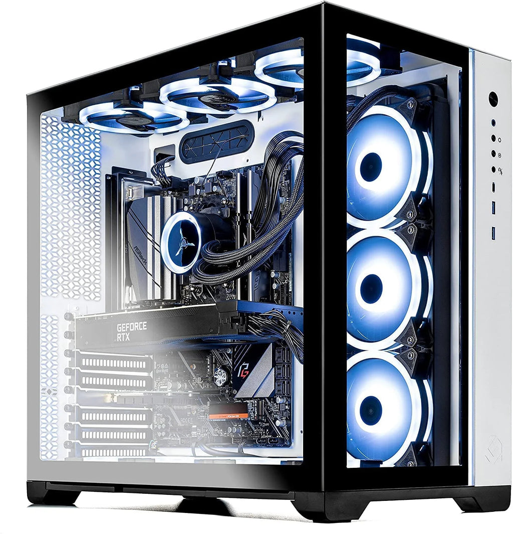 White Gaming Desktop PC with AMD Ryzen 7 5800X, RTX 3080 Ti, 1TB NVMe Gen4 SSD, 16GB DDR4 3200, Windows 10 Home O76823