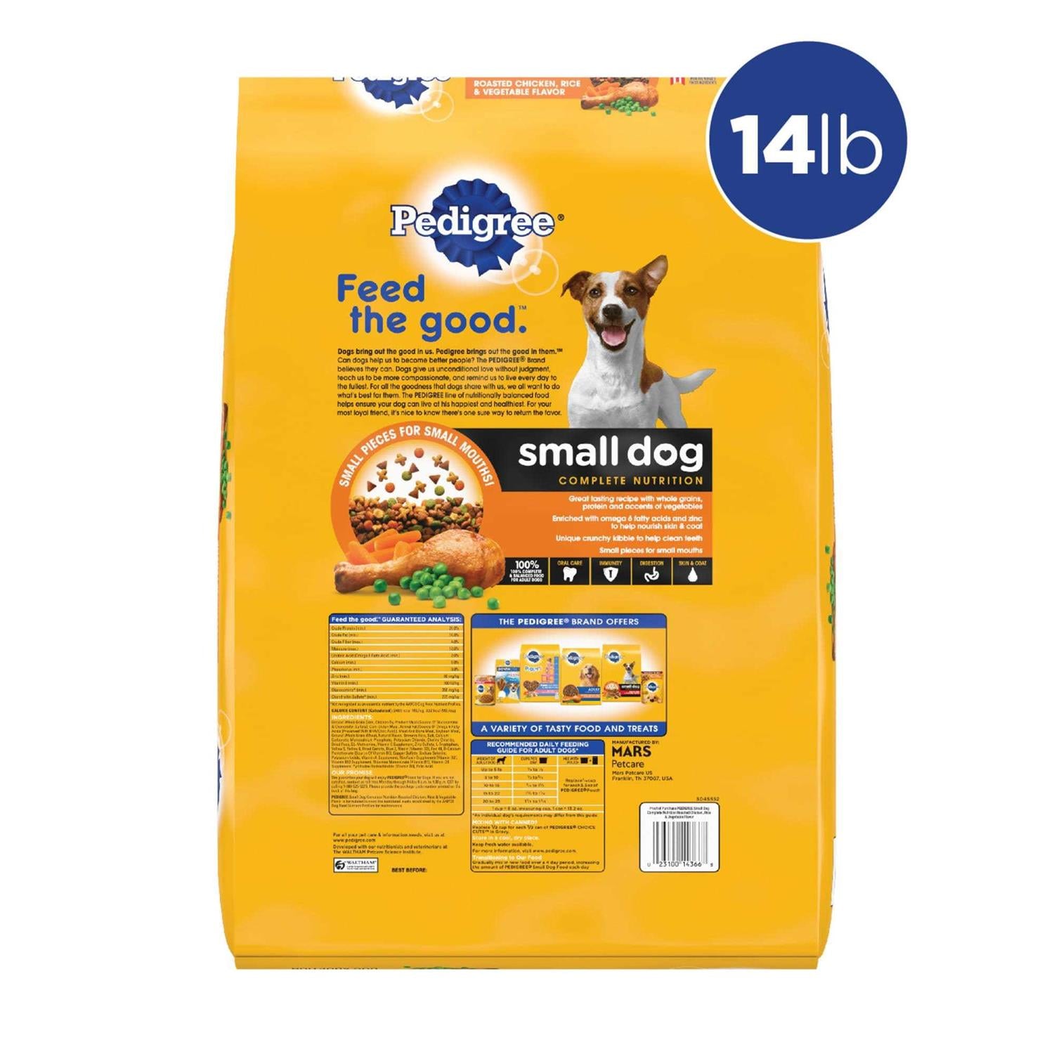 Roasted Chicken Rice & Vegetable Flavor Small Dog Adult Dry Dog Food X4286