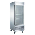 27 1 Door Glass Reach-In Freezer V740
