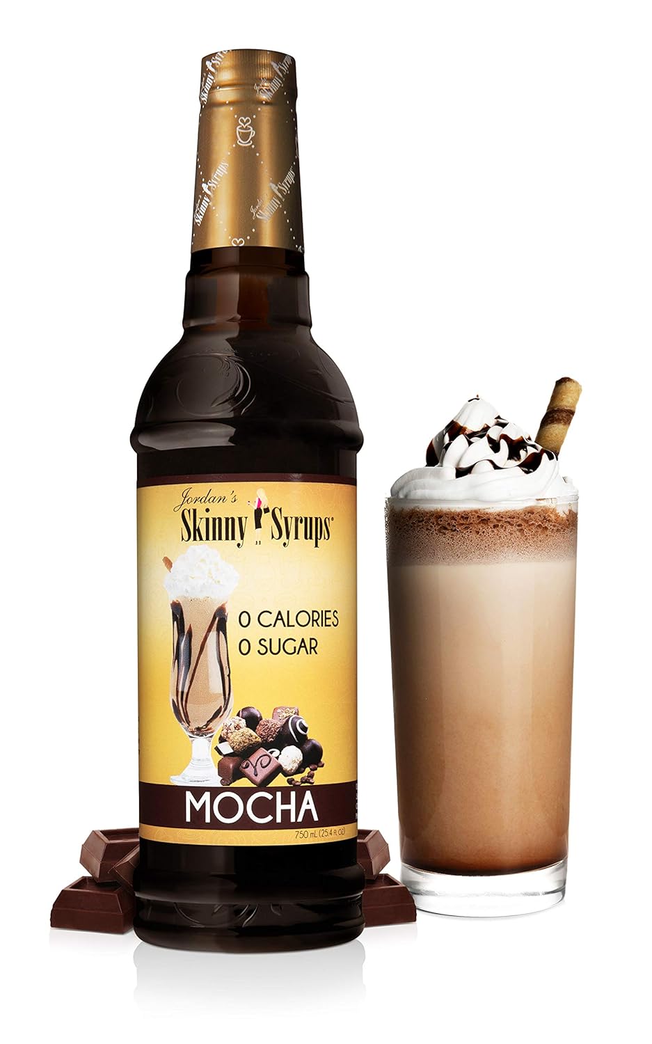 Sugar Free Coffee Syrups, Salted Caramel and Mocha Flavors (2 Pack) F208