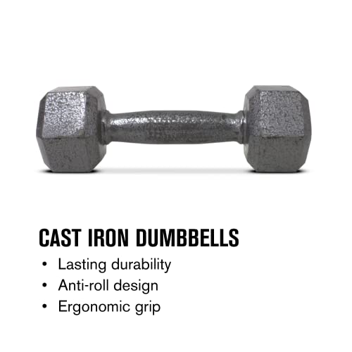 Cast Iron Hex Dumbbell H4043