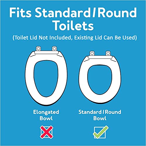 Toilet Seat Riser, Elongated Raised Toilet Seat, 3.5 inches, 300 Pound Weight Capacity F338