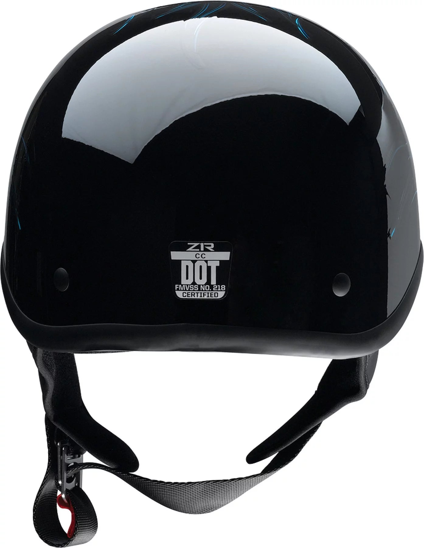 Blue Motorcycle Half Helmet A617