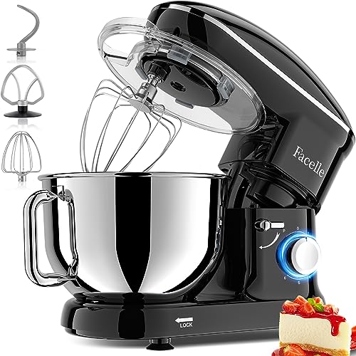 660W Tilt-Head Stand Mixer with 6.5 QT Stainless Steel Bowl N860208
