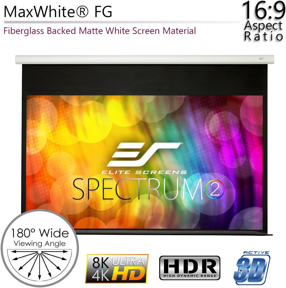 100-inch 16:9 Electric Motorized Drop Down Projection Screen H3582