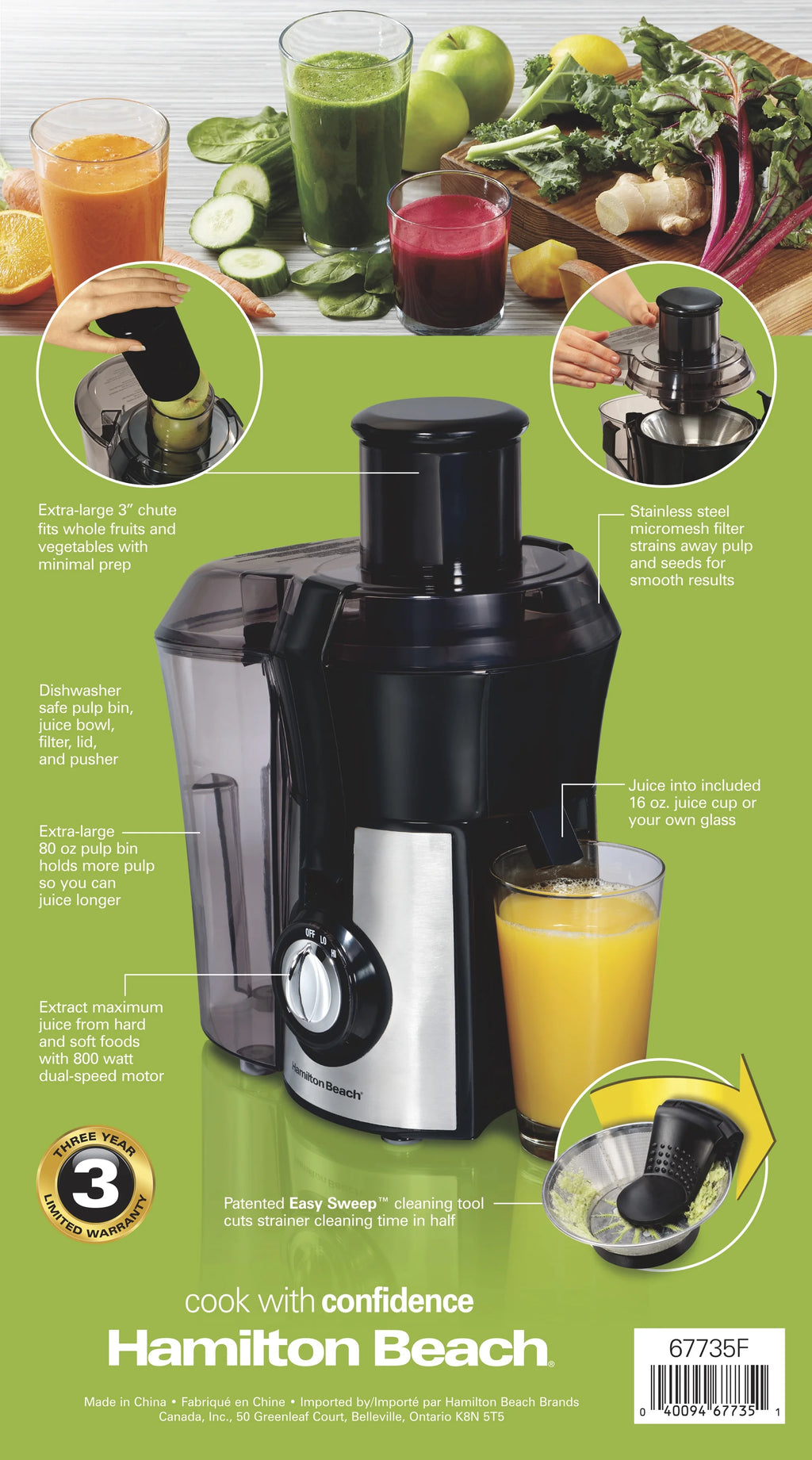 800 Watts Juice Extractor H73361