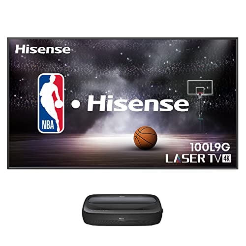 4K UHD Triple-Laser Ultra Short Throw Projector with 100" ALR Screen, 3000 Lumens W322208