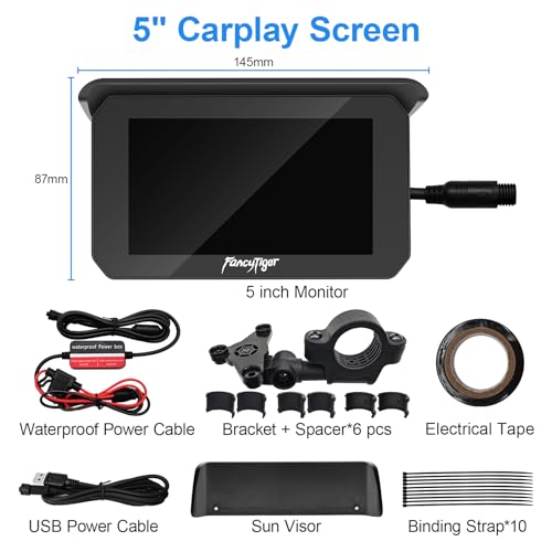 5 Inch IPS Motorcycle GPS Navigation System, Waterproof B17624