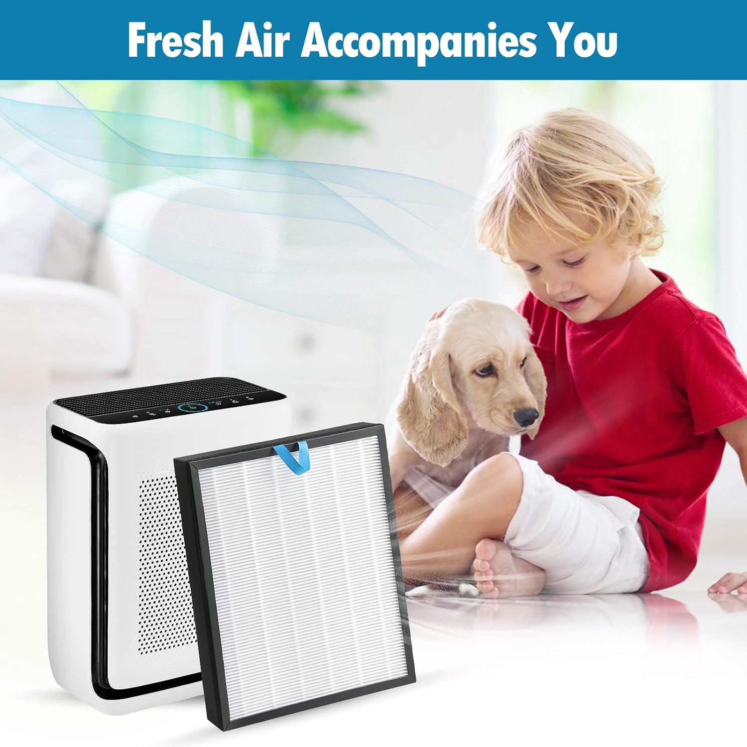 2-Pack White H13 True HEPA Activated Carbon Filter X268