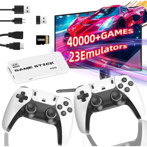 4K Video Game Console with 20,000+ Games and Dual Wireless Controllers B7617