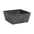 Black 12-Inch Square Planter S363