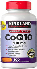 CoQ10 300mg Supplement 100 Softgels W53845