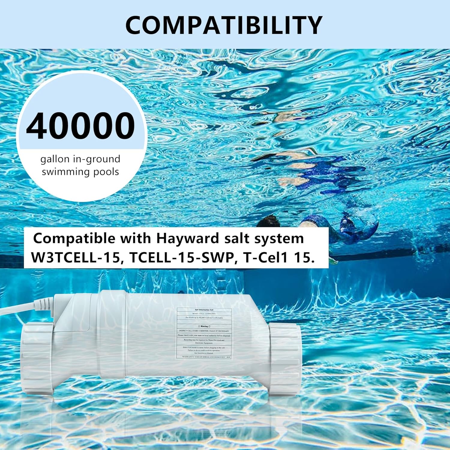 T-15 Salt Cell up to 40,000 Gallons Pool M926