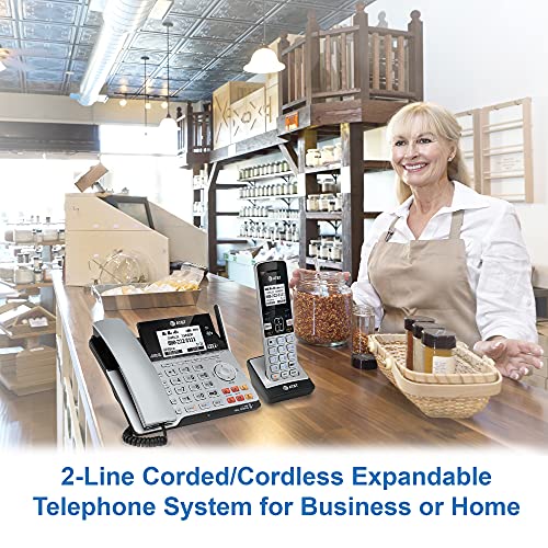 2-Line Corded/Cordless Phone with Answering Machine W326588