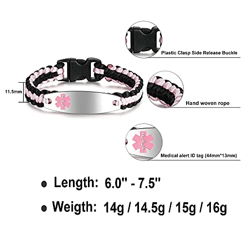 Stainless Steel Medical Emergency ID Bracelet X759
