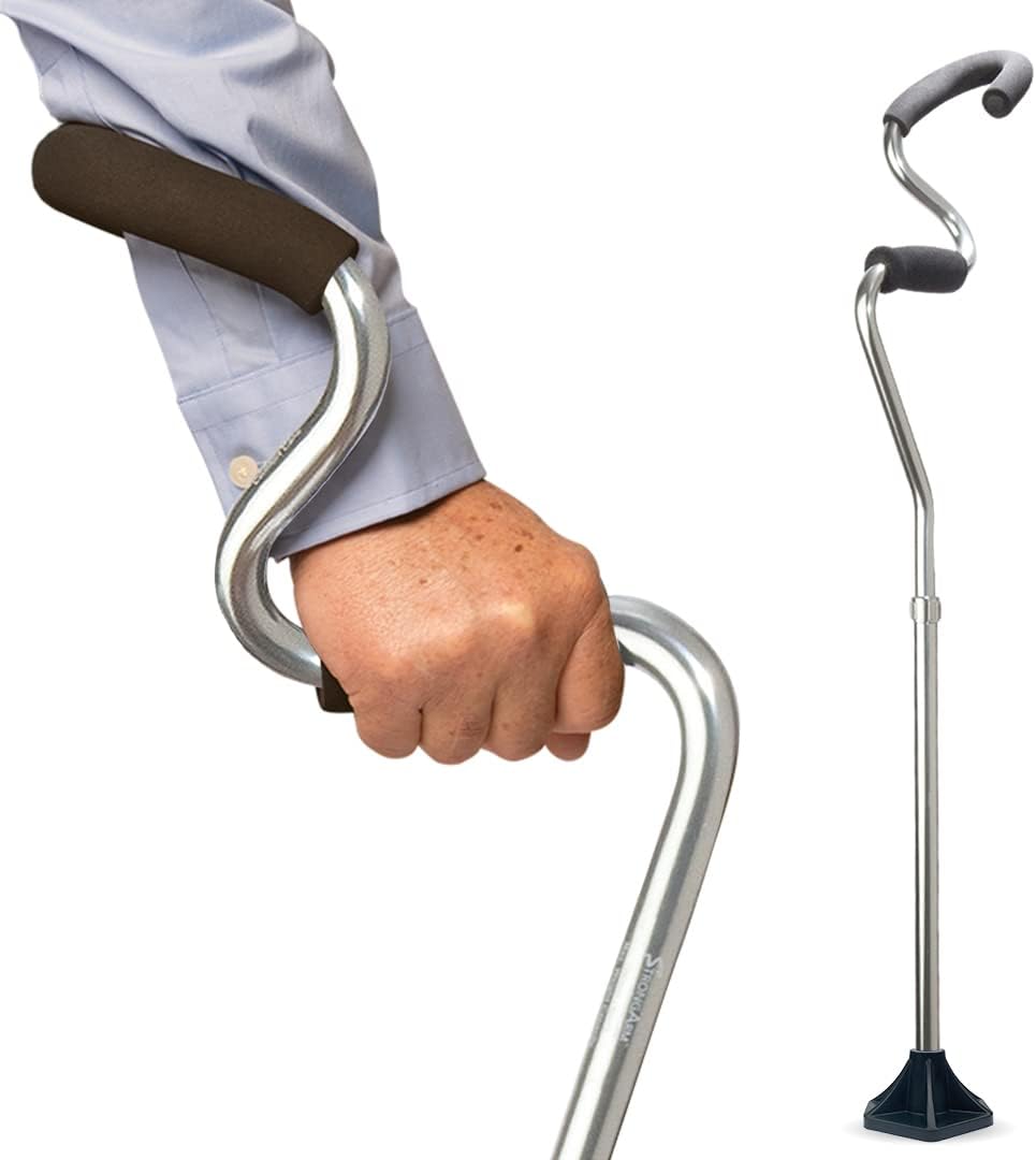 Black Lightweight Adjustable Walking Cane S7695