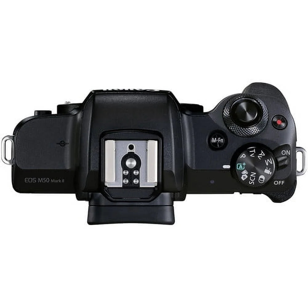 Mirrorless Camera with 15-45mm and 55-200mm Lenses (Black) Y757