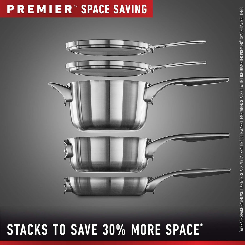 10-Piece Stainless Steel Cookware Set F34483