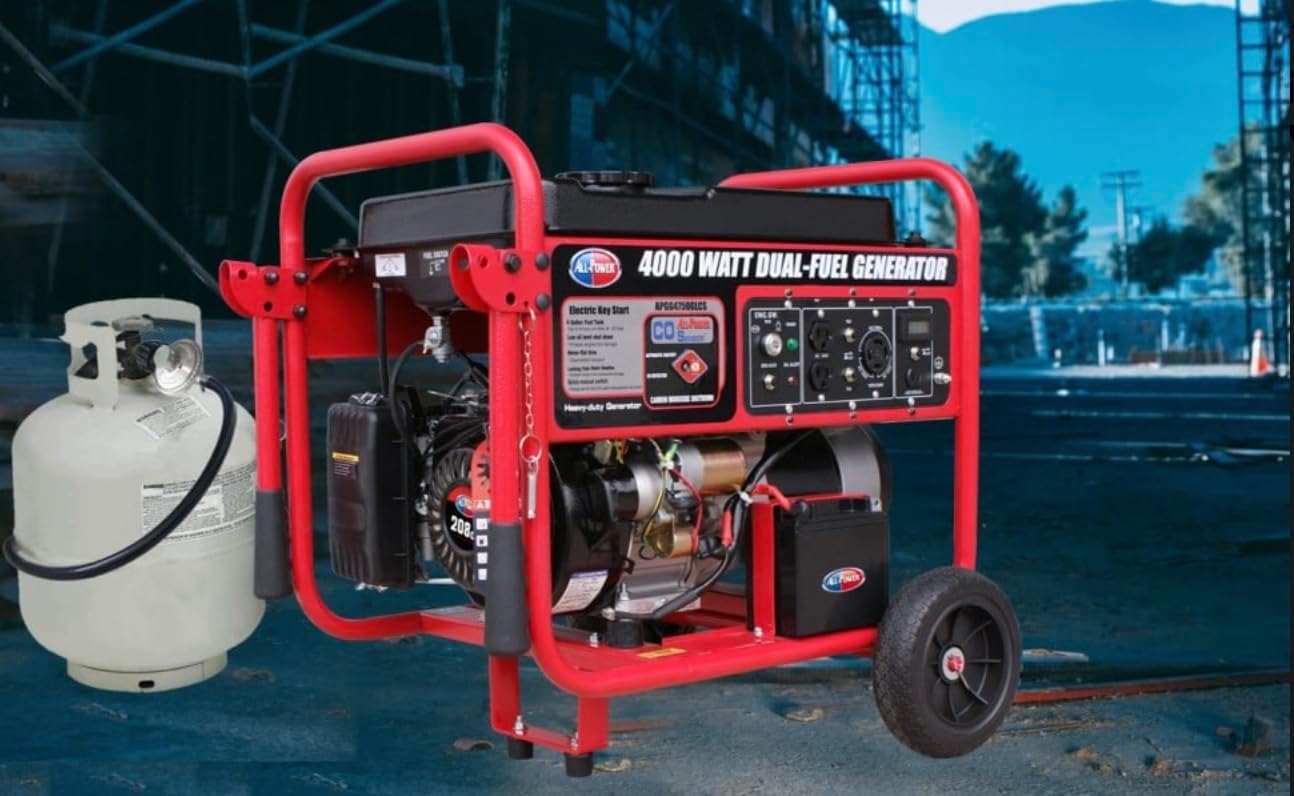 4000-Watt Gasoline Powered Portable Generator with Mobility Cart A99203