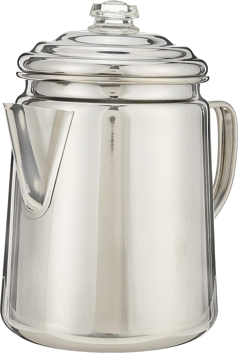 12-Cup Stainless Steel Coffee Percolator & 24-Piece Enamel Dinnerware Set G41189