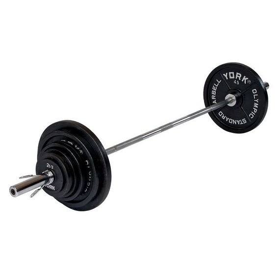 2x22 Cast Iron Olympic Plate Set 300lbs Black O30748
