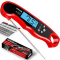 Waterproof Instant Read Meat Thermometer with Backlight LCD W262