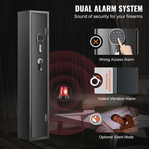 6-8 Rifles Gun Safe with Fingerprint & Digital Keypad Lock X153390