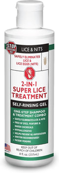 All-Natural 2-in-1 Lice Treatment Gel Shampoo, 8 oz H191281