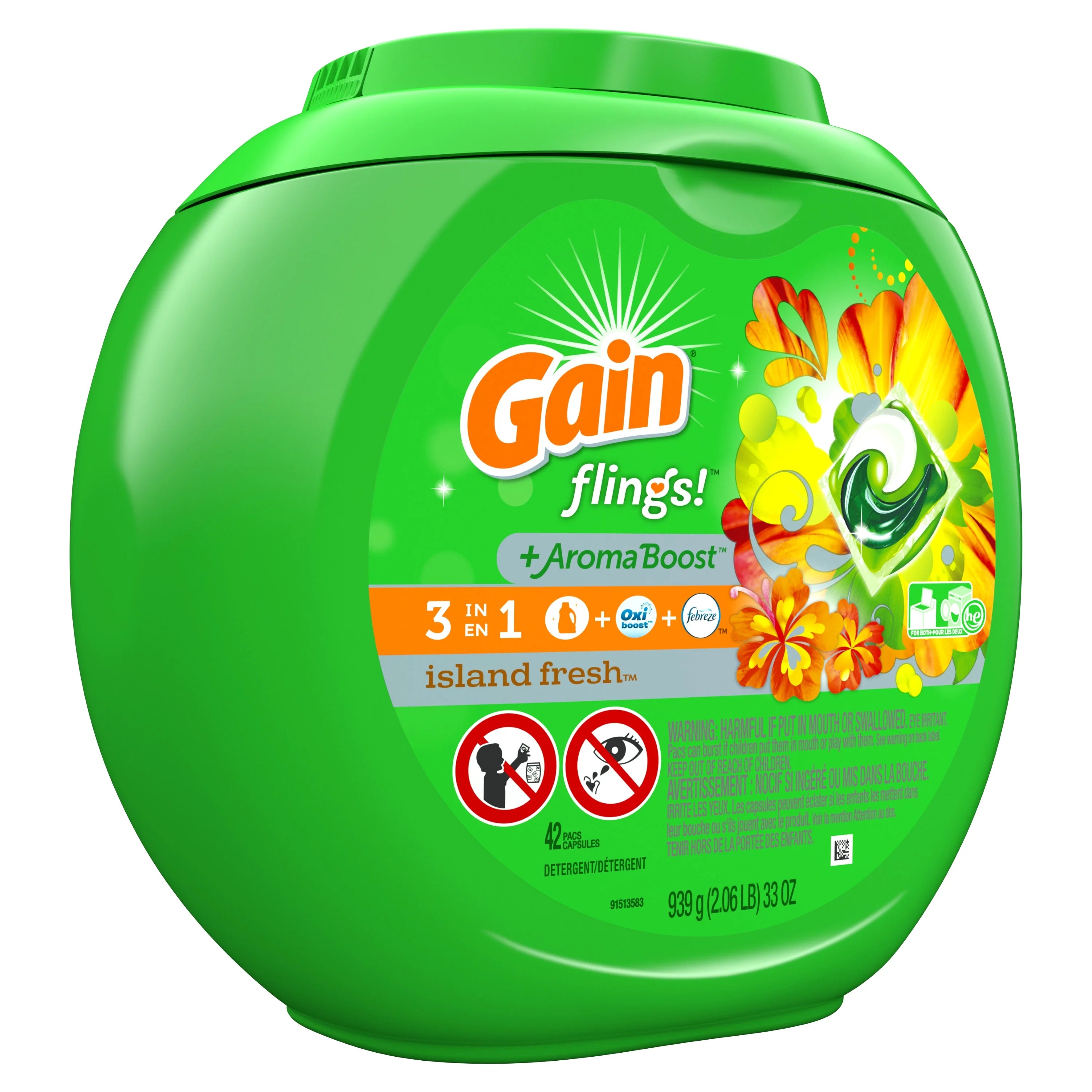 42 Ct Laundry Detergent Pacs X7105