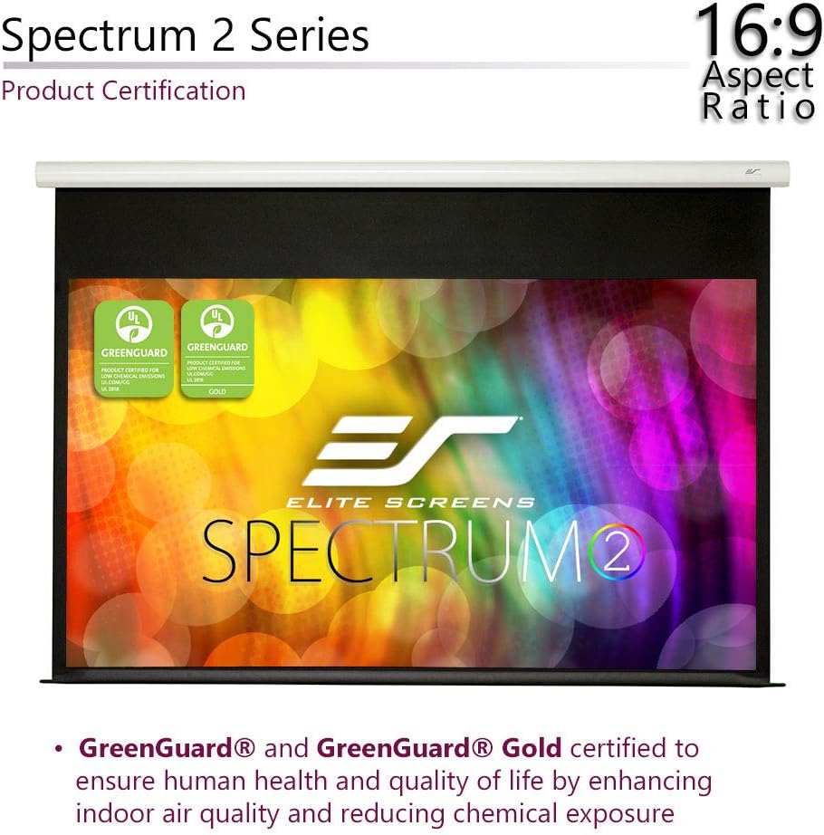 100-inch 16:9 Electric Motorized Drop Down Projection Screen H3582