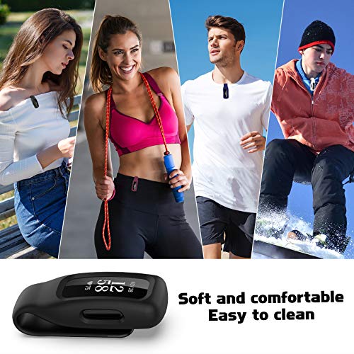 4-Pack Soft Silicone Clip Case for Fitbit Inspire 2/Inspire 3 (Black/White/Wine Red/Navy) Y8500