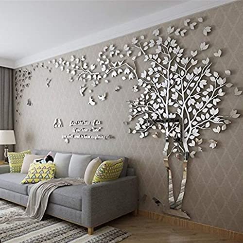 Silver Right M 98X51in Tree Wall Stickers C2064