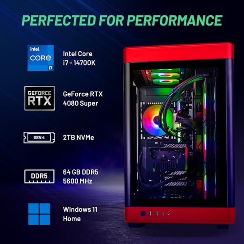 Intel i7 14700K RTX 4080 Super 64GB DDR5 RAM 2TB NVME Gen4 Gaming PC U196