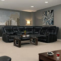 Manual Recliner Sofa with Cup Holder (Black) L96342