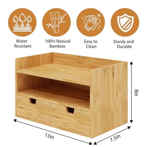 Bamboo 3 Drawer Desk Organizer W55600