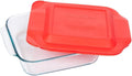 8 Inch Red Square Baking Dish J25746